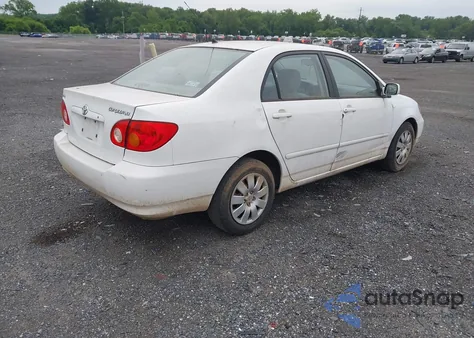 2004 Toyota Corolla Le z USA, uszkodzony, nr VIN JTDBR38E842048307